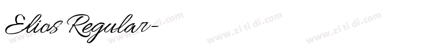Elios Regular字体转换 Elios Regular字体转换
